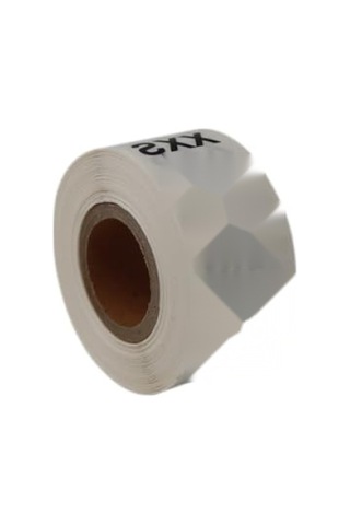 Şeffaf Pvc Beden Etiketi 25mm X 25mm, 500 Adet Rulo 124-Pembe