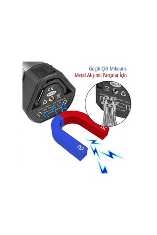 Powermaster Pm-24565 25 Watt Usb - Type-c Girişli P50 Ve Cob Ledli 2 Kanatlı Kollu Çalışma Lambası