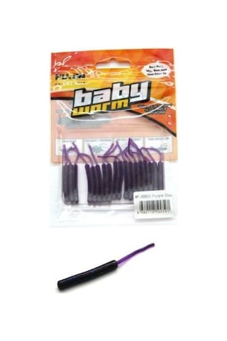 Fujin Baby Worm Fjbw03 5,2Cm Floating Purple Glow