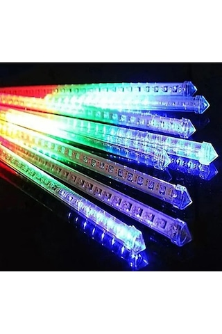 8 Adet Meteor Kayan Tüp Led Ağaç Bahçe Solar Güneş Enerjili Led S-12
