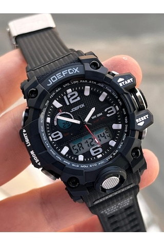 Joefox Küçük Kasa Digital Ve Analog 2 Yıl Garantili Kronometre+takvim+alarm+çoçuk Kol Saati Je.cbk20 Siyah