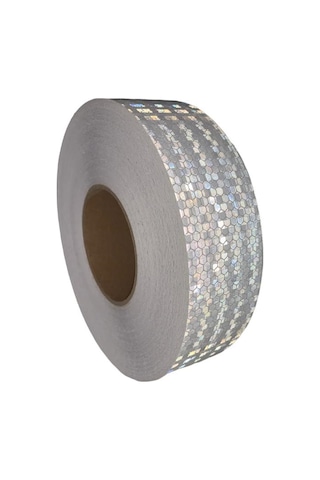 BEYAZ REFLEKTİF BANT 5cm x 5 METRE BAL PETEKLİ
