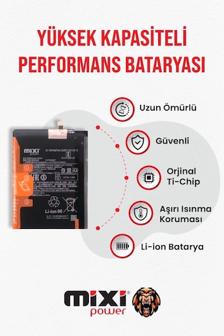 Xiaomi Redmi Note 10 5g / Poco M3 Pro 5g / Redmı 10 4g Uyumlu Tam Kapasite Batarya 1 Yıl Garantili