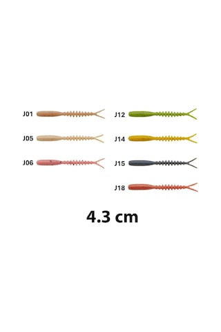 Ecogear Aqua - Katsu Aji Komushi 1.7" 4.3cm 18 Adet Lrf Silikonu