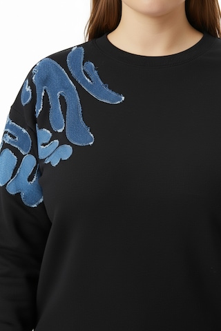 Faik Sönmez Kadın Sweatshirt Uw26swt007 Siyah