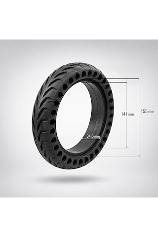 Heugers Nedong 8.5x2.0 Lcrb Süspansiyonlu E-scooter Dolgu Lastiği N080-12