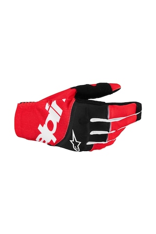 Alpinestars Techstar Off-road Eldiveni Kırmızı Siyah