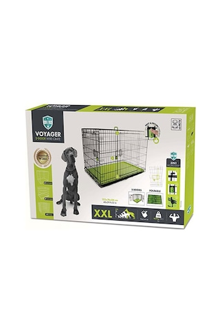 M-pets Voyager 2 Kapılı Köpek Kafesi Xxlarge Yeşil 122x76x84 Cm 244-52029.05