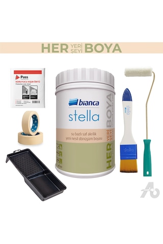 Bianca Stella Dolap & Mobilya Boyama Seti 6 Parça