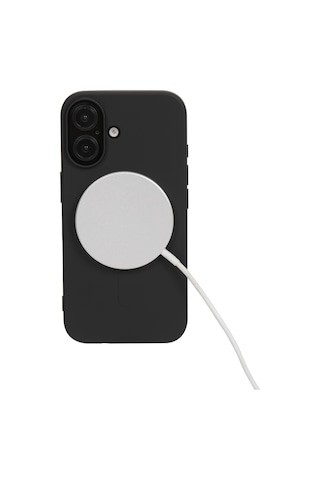 Apple Uyumlu iPhone Gm Blackcase 16 Magsafe Özellikli Geri Dönüşüm Siyah Kılıf