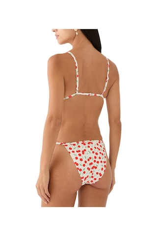 Good American Çarpıcı Kiraz Desenli Bikini Altı Beyaz