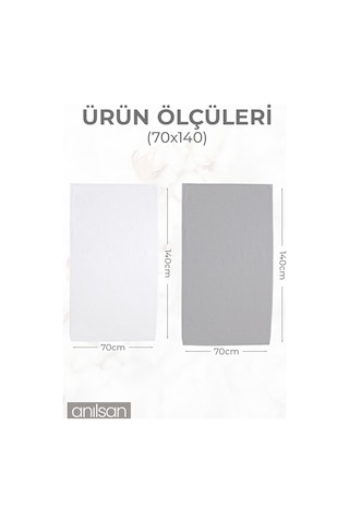 4'lu Gri-beyaz Banyo Havlusu - 70x140 Cm, 490 Gr, %100pamuk, Spa Ve Otel Havlusu, Günlük Kullanıma Uygun Beyaz - Gri