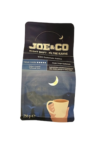 Joe&co Filtre Kahve Night Shift 250 G - 6 Adet Tarı Joe&co Filtre Kahve Night Shift 250 G - 6 Adet Tarı