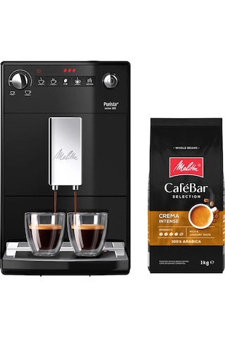 Melitta Purista Siyah Tam Otomatik Kahve Makinesi + Kahve
