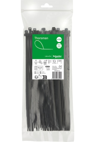 Schneider Electric Imt46416 250x4,8 Siyah Kablo Bağı Klips 100'lü Paket