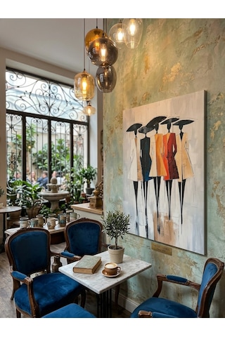 Tablo 60x90 Cm Büyük Boy Kafe Ve Salon Hediyelik Duvar Aksesuarı 1. Model