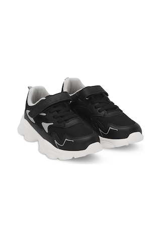 Slazenger PARIS Çocuk Cırt Cırtlı Siyah Sneaker