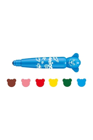 Teddy Jumbo Bebek Süper Yıkanabilir Keçeli Boya Kalemi 6lı