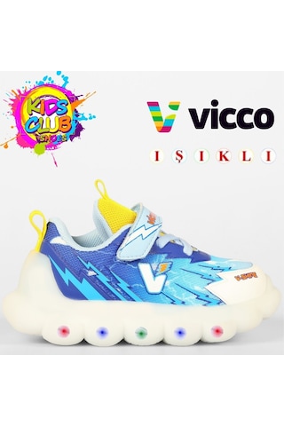 Vicco Flash Işıklı Ortopedik Çocuk Spor Ayakkabı Lacivert