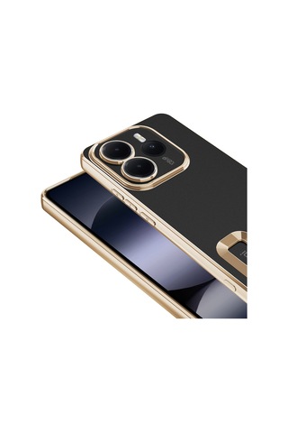 Noktaks - Xiaomi Uyumlu Xiaomi Redmi Note 14 5g - Kılıf Kamera Korumalı Logo Gösteren Koruyucu Omega Kapak - Rose Gold T37165 Rose Gold