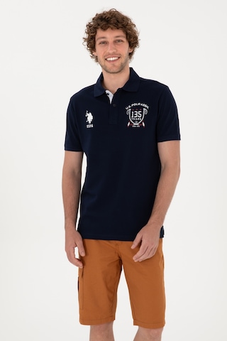U.S. Polo Assn. Erkek Regular Fit Polo Yaka Lacivert Tişört 50299667-VR033