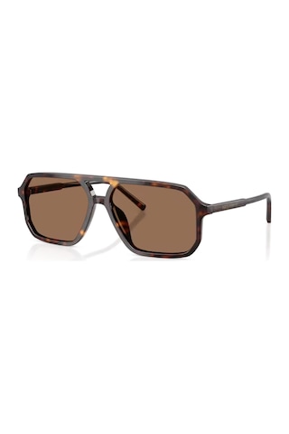 Dolce Gabbana Dg 4541 50273 59 Erkek Pilot Kırçıllı Kahverengi Kemik Güneş Gözlüğü