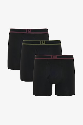 Penti 3lü Siyah Çok Renkli Boxer Siyah