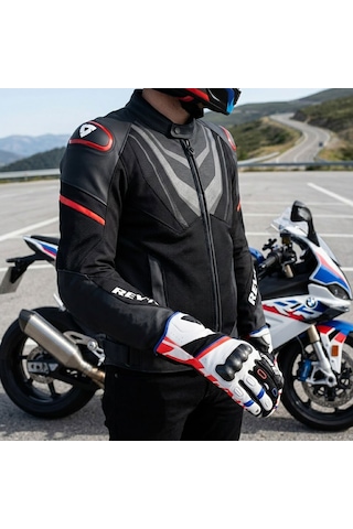 Revit Rsr5 Beyaz-mavi Motosiklet Eldiveni