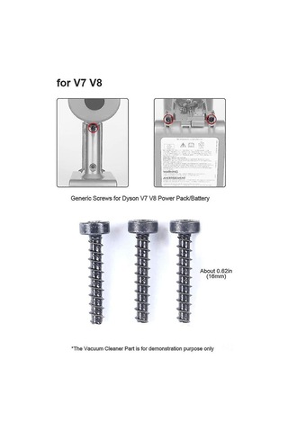Konesam V6 V7 V8 V10 V11 Elektrikli Süpürgeler İçin 3 Adet Metal Gri Vida Seti Sv09 Sv10 Sv11 Sv12 Sv14 Batarya Uyumlu