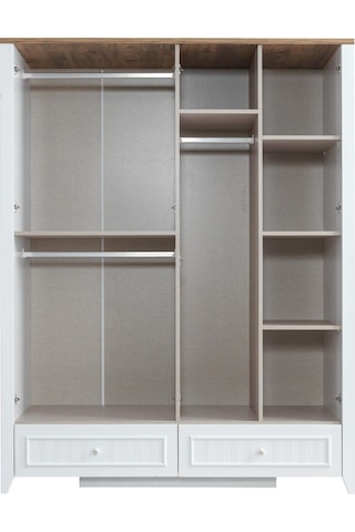 Yalı Modern 4 Kapaklı Aynalı Elbise Dolabı 165 60 211