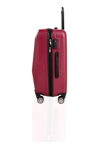 Polo&Sky Elmas Model Vişne Renk Orta Boy Valiz Bavul Vişne
