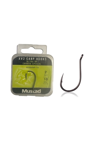 Mustad Xv2 Carp Chodda Special No:2 Sazan İğnesi 10 Adet