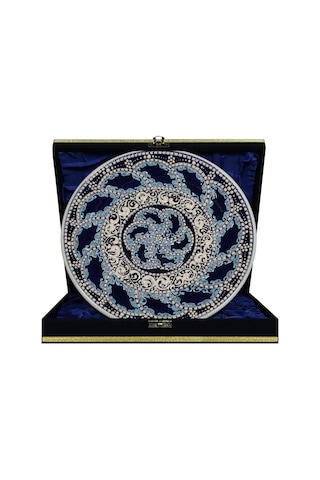 E38 El İşçiliği Çini Tabak 25 Cm - 6686