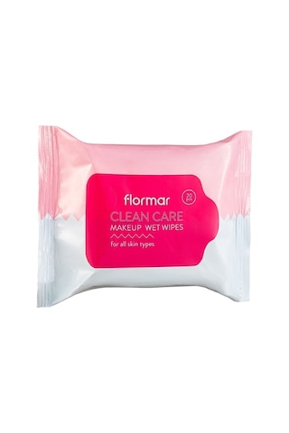 Flormar 30'lu Yüz-Göz-Dudak Makyaj Temizleme Mendili - Clean Care Wet Wipes - 000 - 8690604557332
