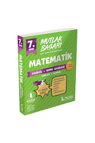 7.Sınıf Mutlak Başarı Matematik Fasikül ve Soru Bankası - Muba Yayınları 7.Sınıf Mutlak Başarı Matematik Fasikül ve Soru Bankası - Muba Yayınları