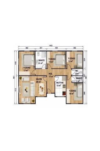 Ballife Prefabrik 129 M2 Standart Prefabrik Konut