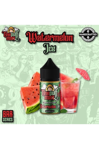 One Puff Man Watermelon Ice -Premium Likit Aroması 30 ML One Puff Man Watermelon Ice -Premium Likit Aroması 30 ML
