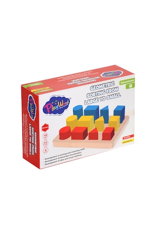 Ony 314 Kutuda Ahşap Geometrik Büyükten Küçüğe Sıralama