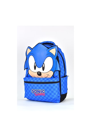Sonic Erkek Çocuk Çok Gözlü Okul Sırt Çantası Mavi 2556