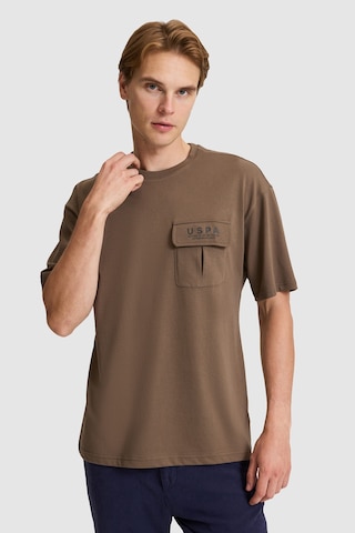 U.s. Polo Assn. Erkek Kahverengi Tişört 50327021-vr029