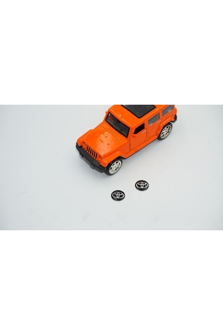Toyota Uyumlu Oto Anahtar 3M Metal Alaşım Logo 2Li Set