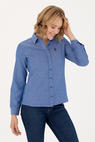 U.s. Polo Assn. Kadın Saks Gömlek Basic 50277630-vr045 Saks Mavisi Saks