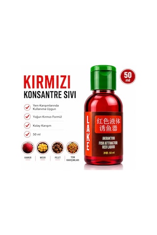 Hedyex Lake Atraktor Balık Cezbedici Red Sıvı 50 Gr