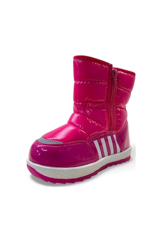 077 Bebek İçi Kürklü Kar Botu Fuşya