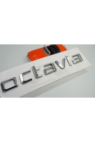 Skoda Octavia 2007-2017 Yeni Nesil Bagaj Krom Abs 3M 3D Yazı Logo