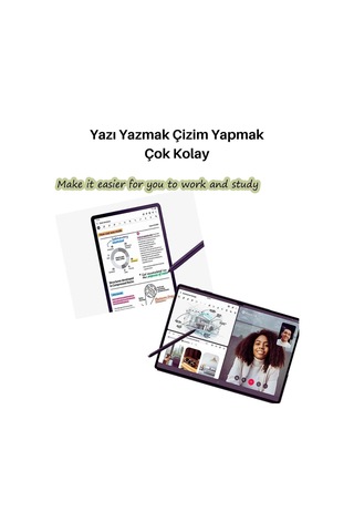 Galaxy Tab S6 Lite 2024 Tablet Uyumlu Spen Dokunmatik Tablet Kalemi Siyah