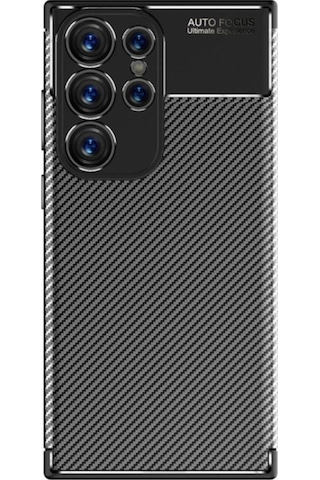 Galaxy S23 Ultra Kılıf Zore Negro Silikon Kapak Siyah