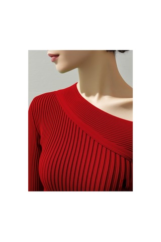 Flex Fashıon Yeni Sezon Omuz Detaylı Trend Triko Badi Kkırmızı - 738278902 Kırmızı - 738278902 Kırmızı