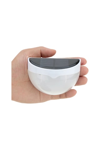 Springsun Güneş Enerjili Led Duvar Lambası Beyaz Işık Ip55 Su Geçirmez Bataryalı Bahçe/ev Aydınlatma Altın