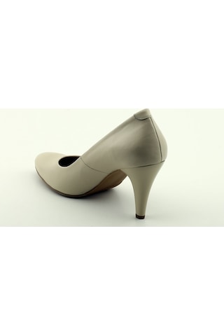 Seç Kundura Krn 3201 Özel Üretim Hakiki Deri Stiletto  Bej